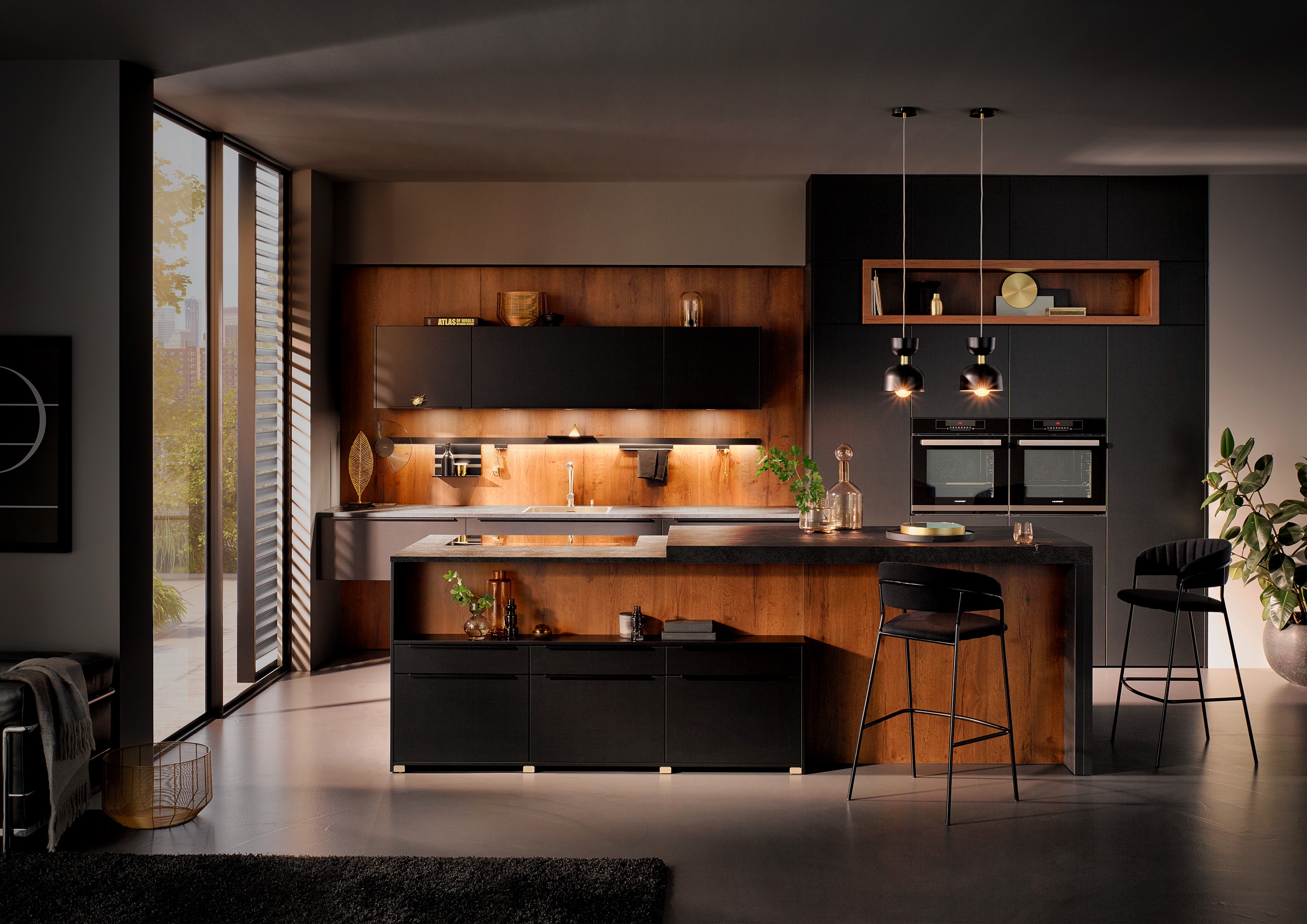 Hanseatische Küchenschmiede Hamburg Küche schwarz