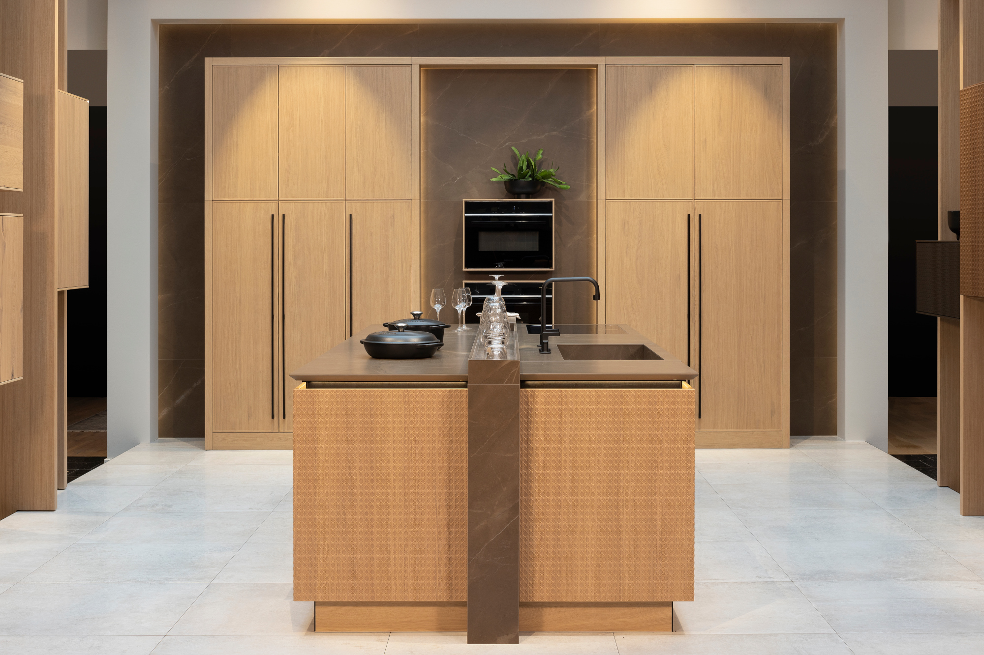 HÄCKER SYSTEMAT Wiener Geflecht in Echtholzfurnier