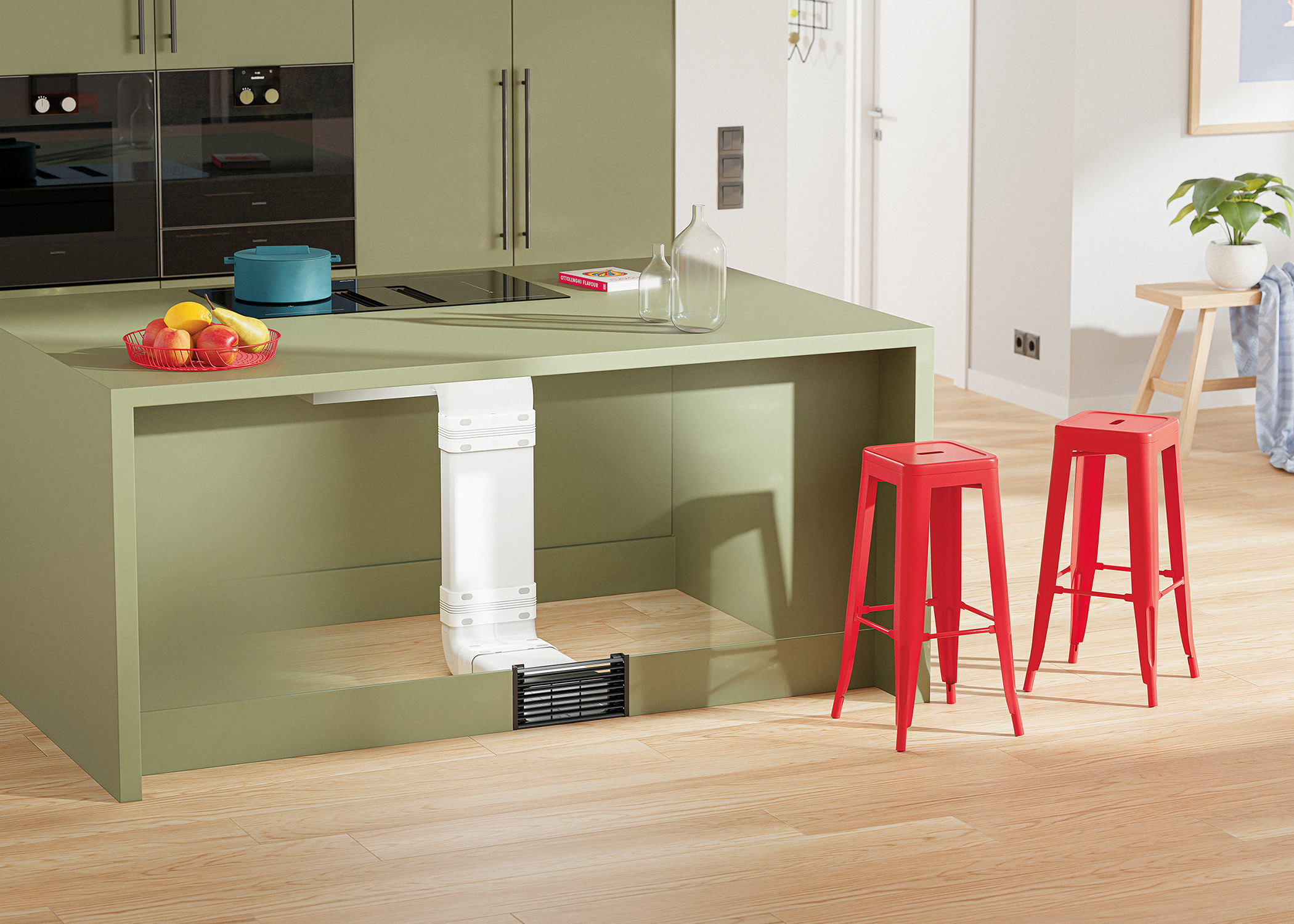 Naber Lüftungstechnik Kochinsel Kochfeldabzug