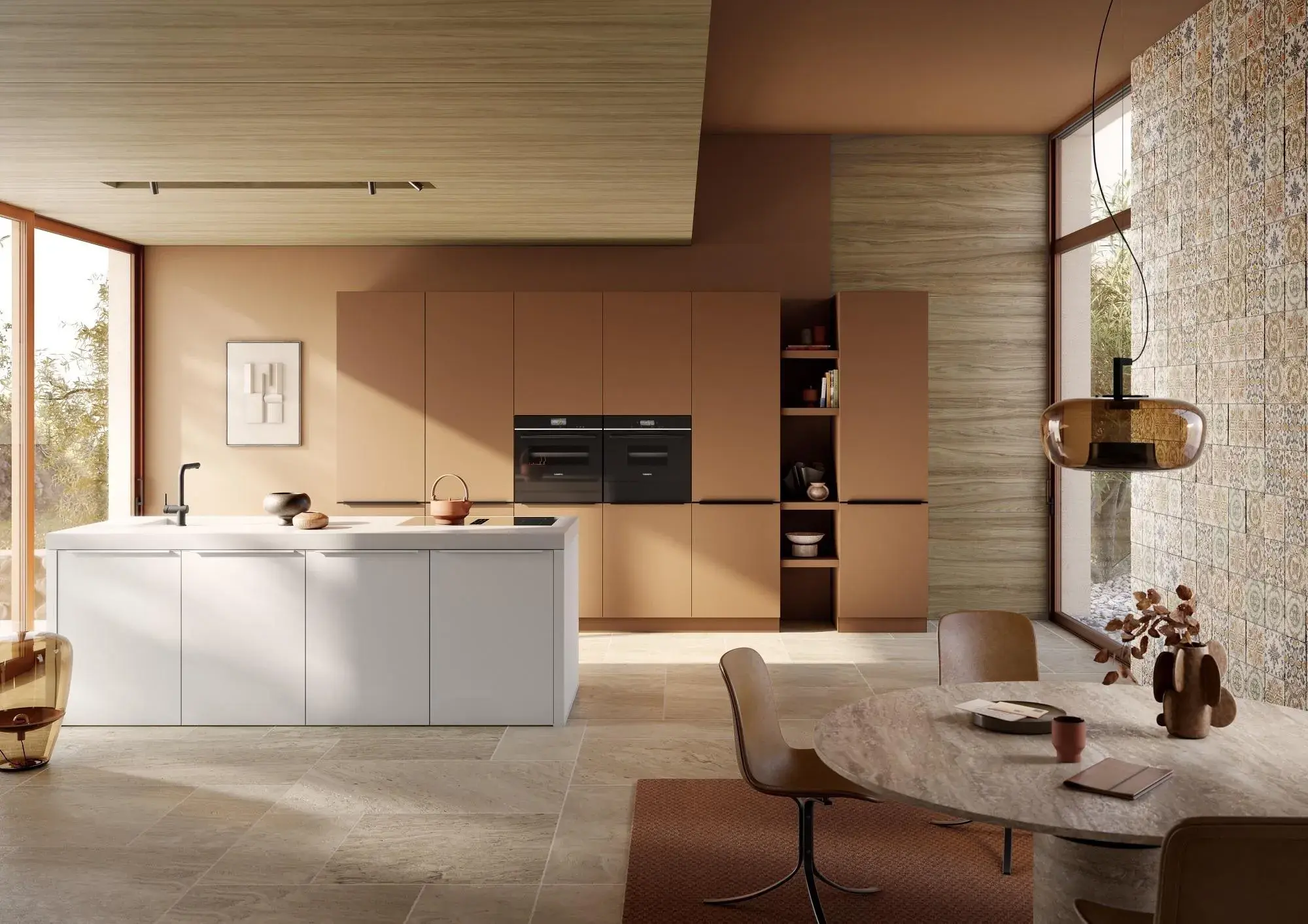 Häcker Systemat AV6000 NCS4040-Y50R Küche kristallweiß